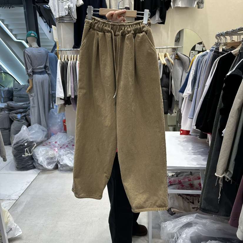 REPLAY韓國東大門代購女士新品時尚人氣休閑褲斜紋布豬皮REPLAY休閑褲