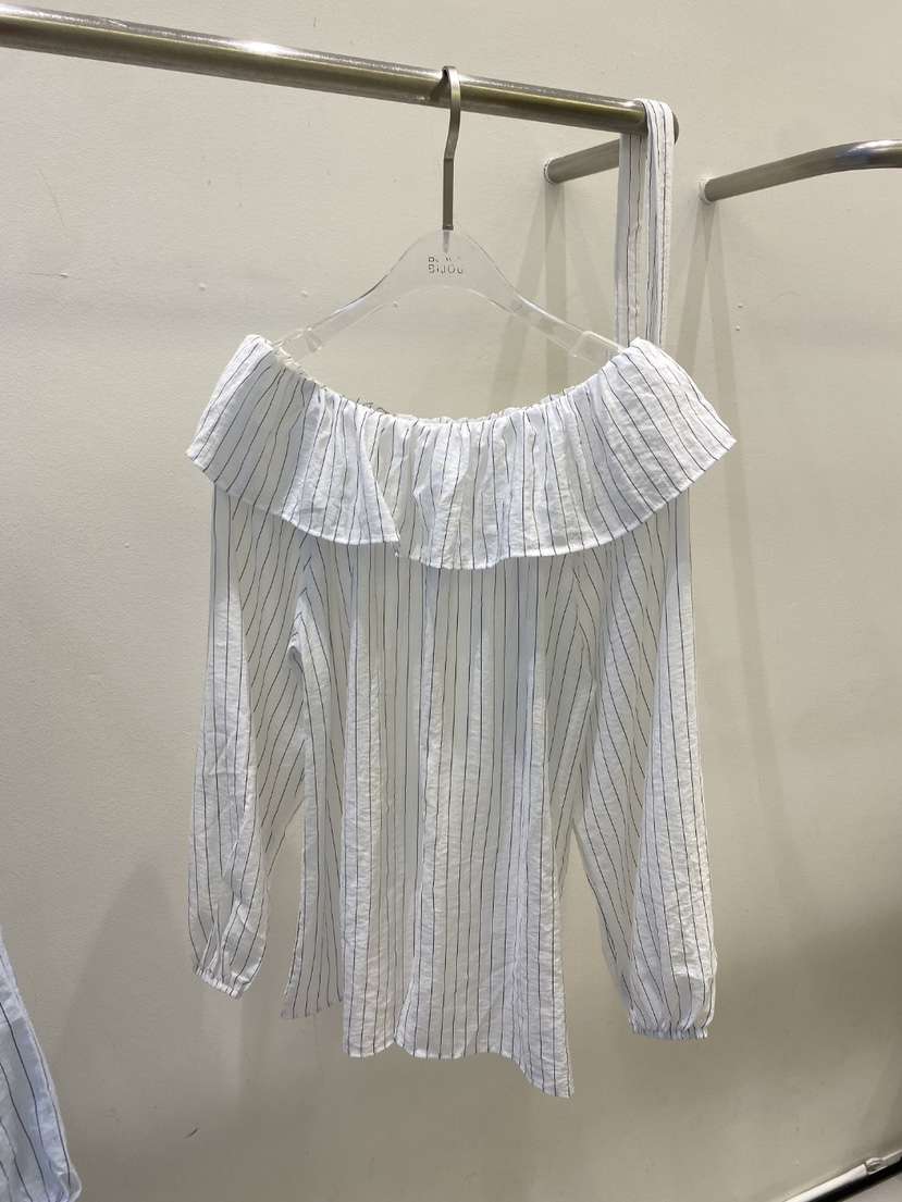 BLACK BIJOU韓國直郵女裝新款人氣職業時尚襯衫蕾絲衫長款BLACK BIJOU襯衫/蕾絲衫