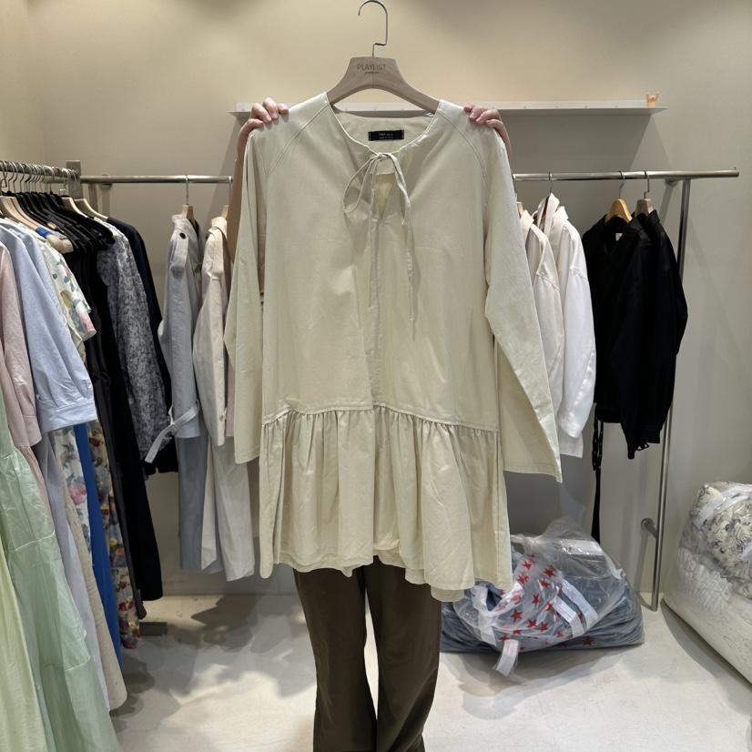 HER/PLAYLIST韓國直郵實拍女士新品熱賣推薦連衣裙蝴蝶結HER/PLAYLIST連衣裙