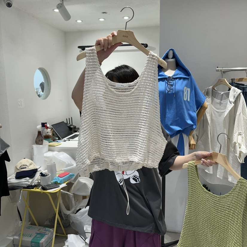 IN KIRA韓國代購女裝新款熱賣休閑人氣時尚職業吊帶背心IN KIRA吊帶/背心