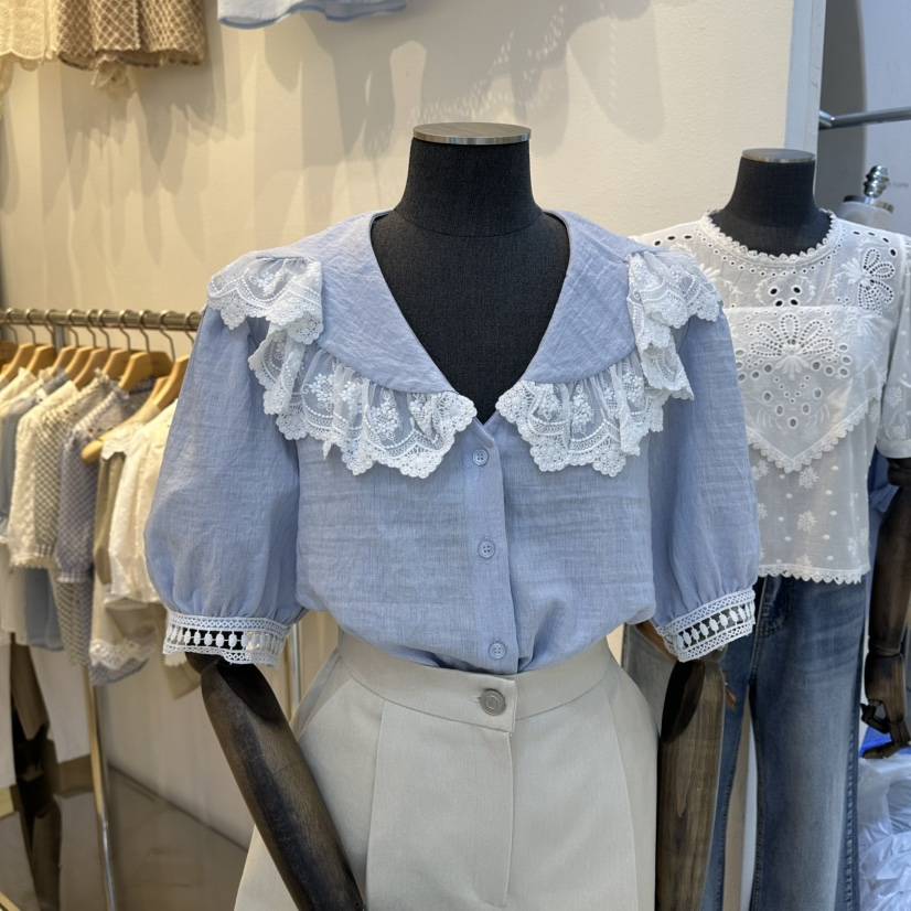 2nd B-S韓國東大門代購女裝新品熱賣推薦人氣襯衫蕾絲衫2nd B-S襯衫/蕾絲衫