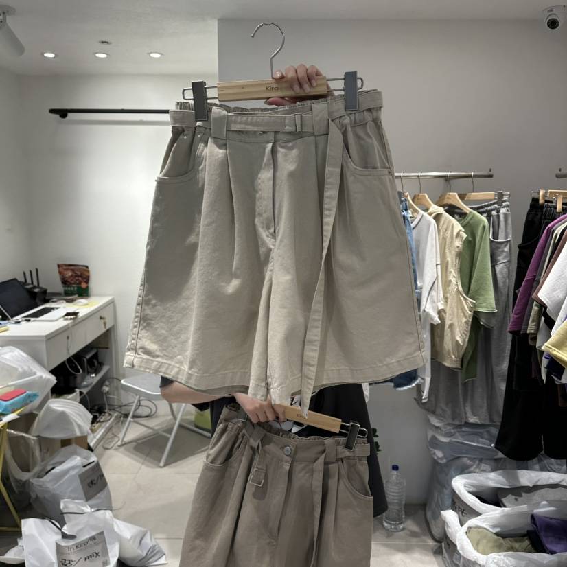 IN KIRA韓國直郵女士新款推薦熱賣職業休閑26春夏人氣短褲IN KIRA短褲