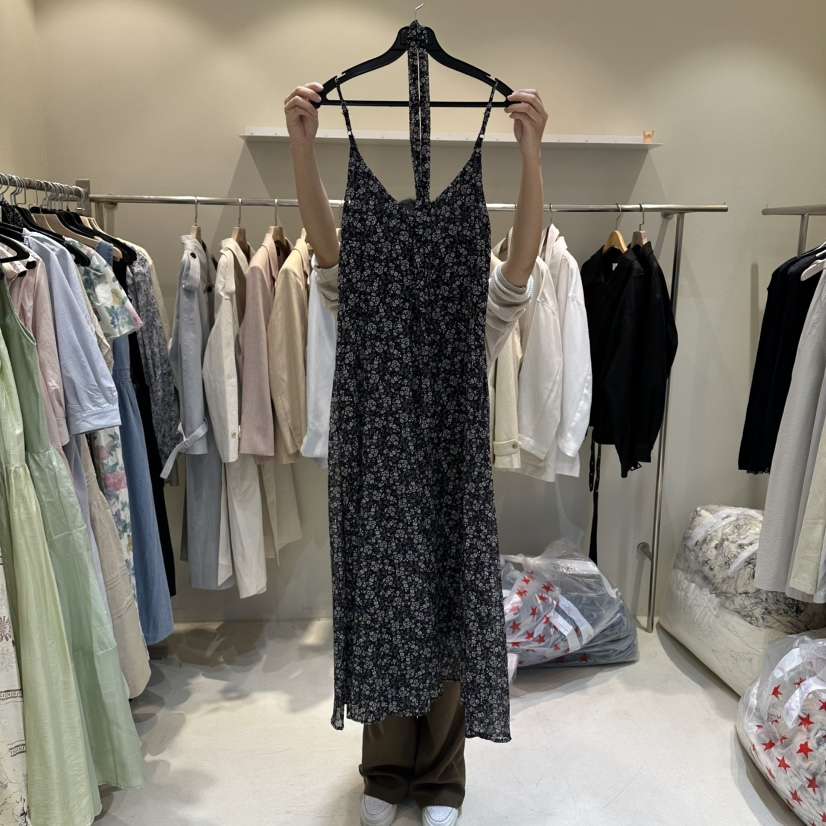 HER/PLAYLIST韓國代購女裝新品休閑26春夏時尚連衣裙含腰帶HER/PLAYLIST連衣裙