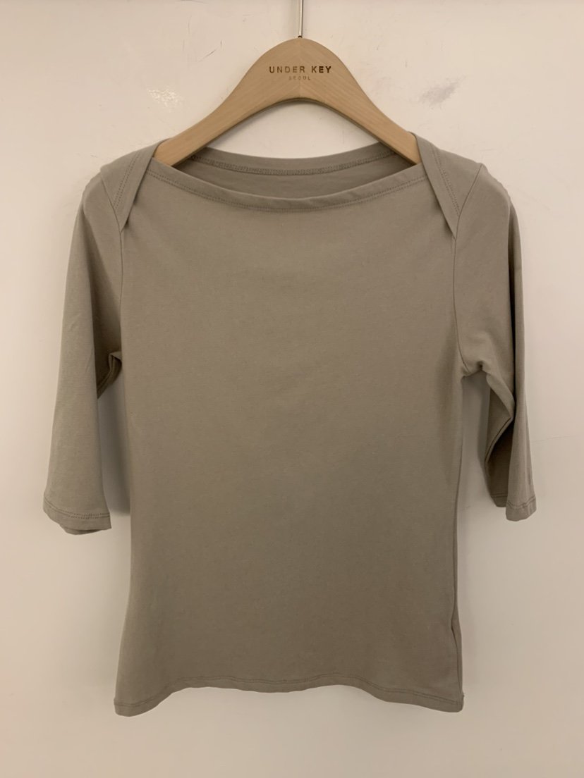 UNDER KEY韓國代購女士新品時尚休閑推薦人氣熱賣T恤船領UNDER KEYT恤