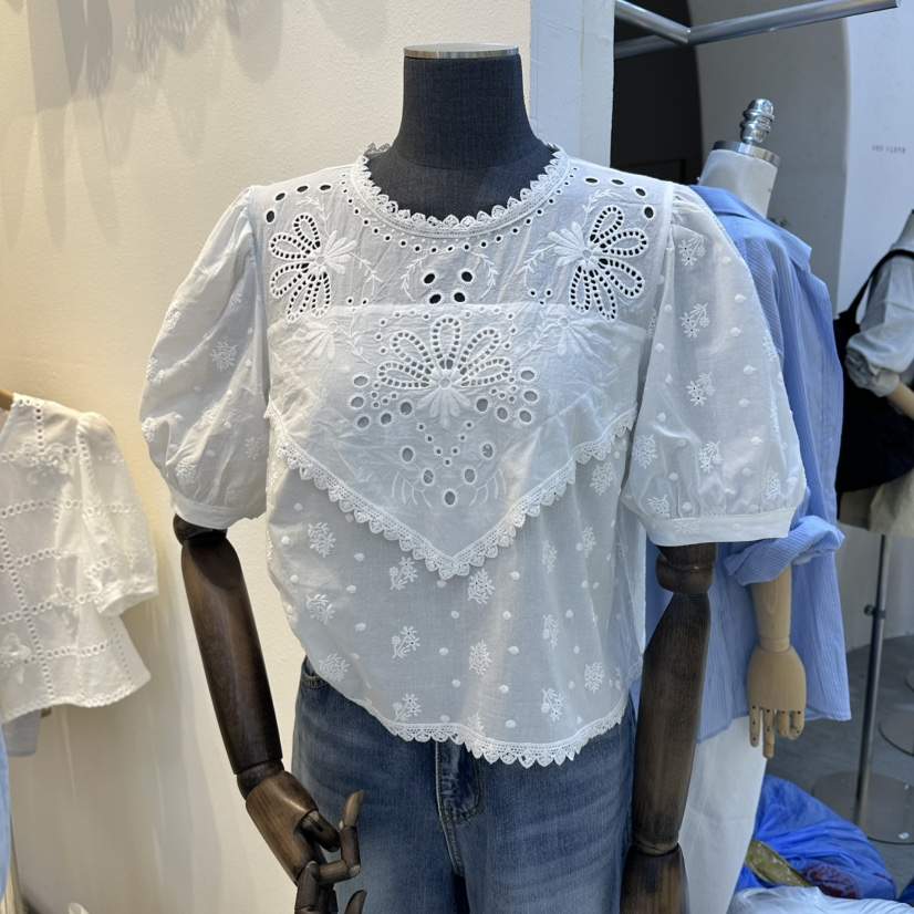 2nd B-S韓國直郵實拍女士新品推薦時尚熱賣26春夏襯衫蕾絲衫2nd B-S襯衫/蕾絲衫