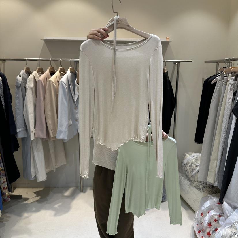 HER/PLAYLIST韓國直郵女士新品休閑職業時尚推薦長袖T恤HER/PLAYLIST長袖T恤