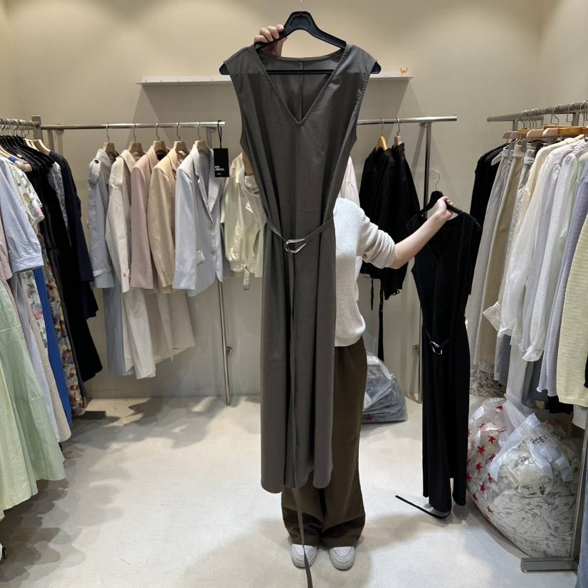 HER/PLAYLIST韓國東大門代購女士新品人氣休閑連衣裙腰帶HER/PLAYLIST連衣裙