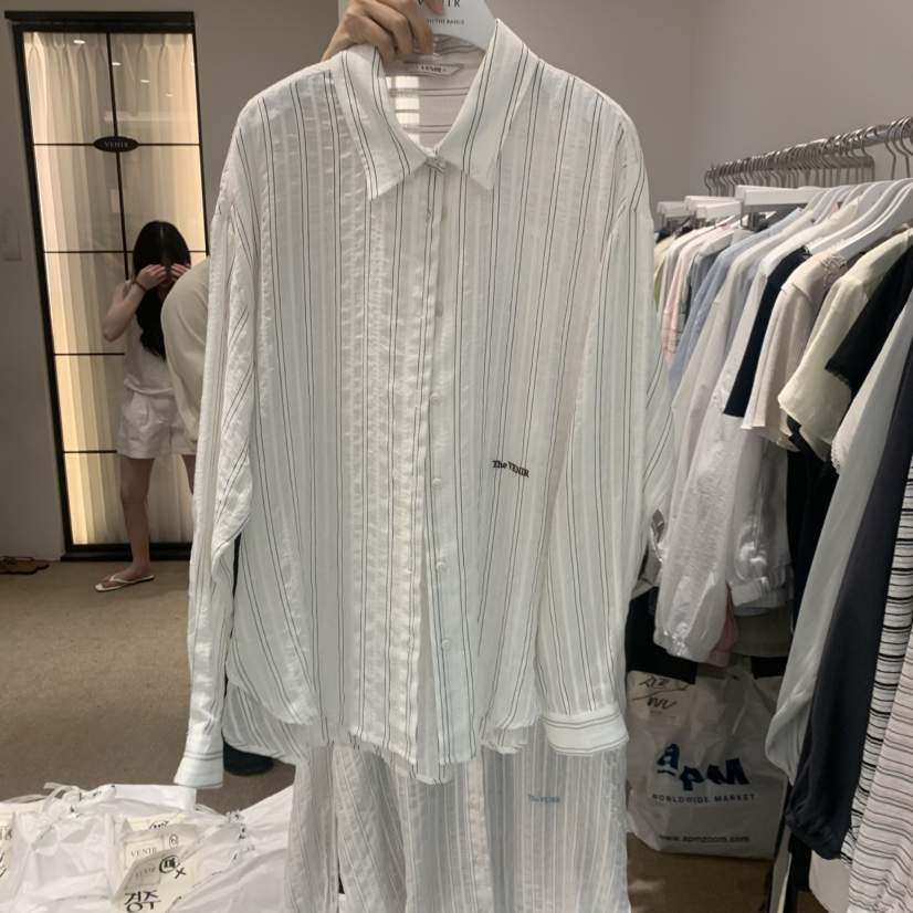 VENIR-a韓國代購女士新款休閑職業26春夏推薦襯衫蕾絲衫VENIR-a襯衫/蕾絲衫