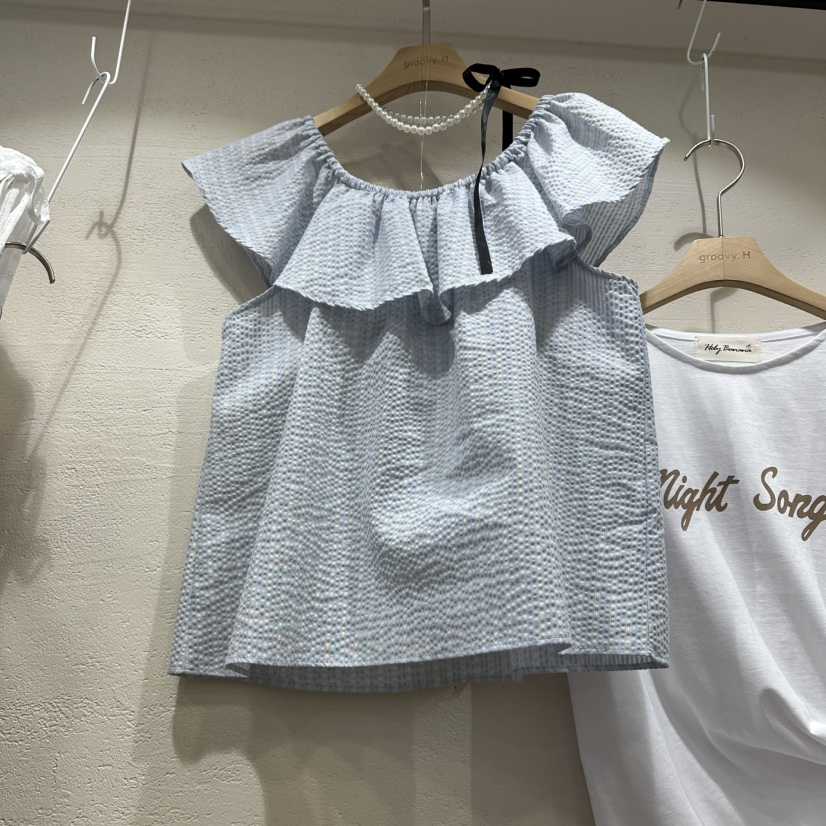 HOLYBANANA韓國東大門代購女裝新款26春夏推薦襯衫蕾絲衫groovy.H/HOLYBANANA襯衫/蕾絲衫