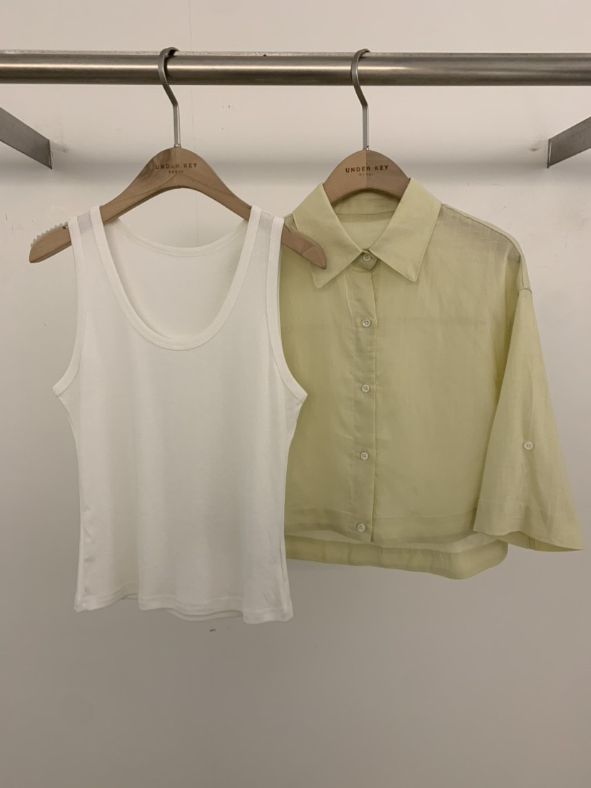 UNDER KEY韓國東大門直郵女士新品時尚職業套裝含吊帶亞麻UNDER KEY套裝