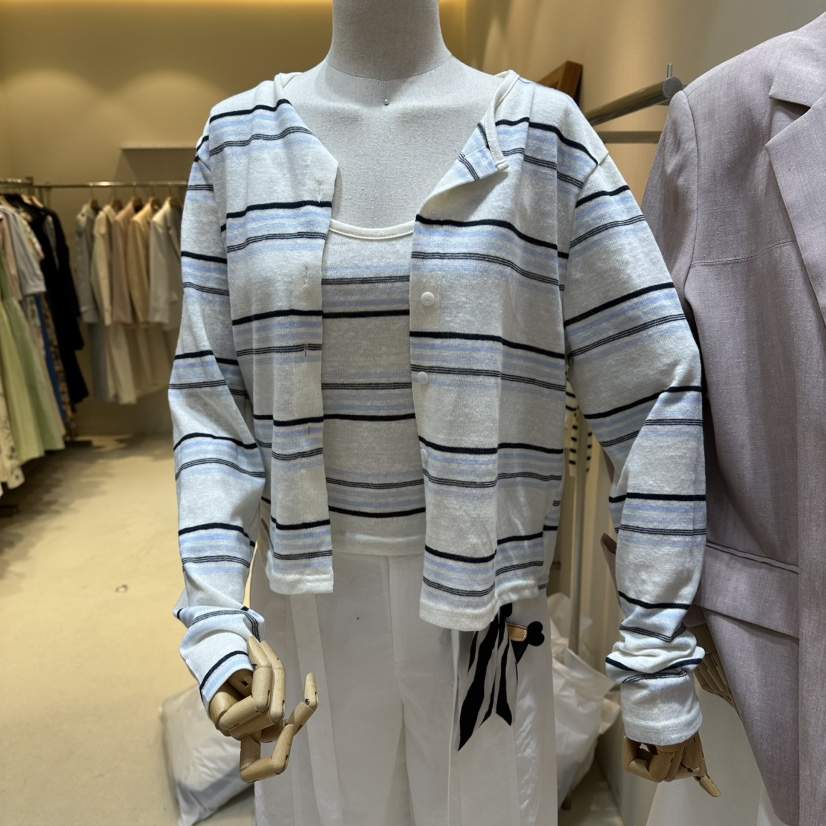 HER/PLAYLIST韓國直郵女裝新品職業推薦時尚套裝套裝條紋HER/PLAYLIST套裝