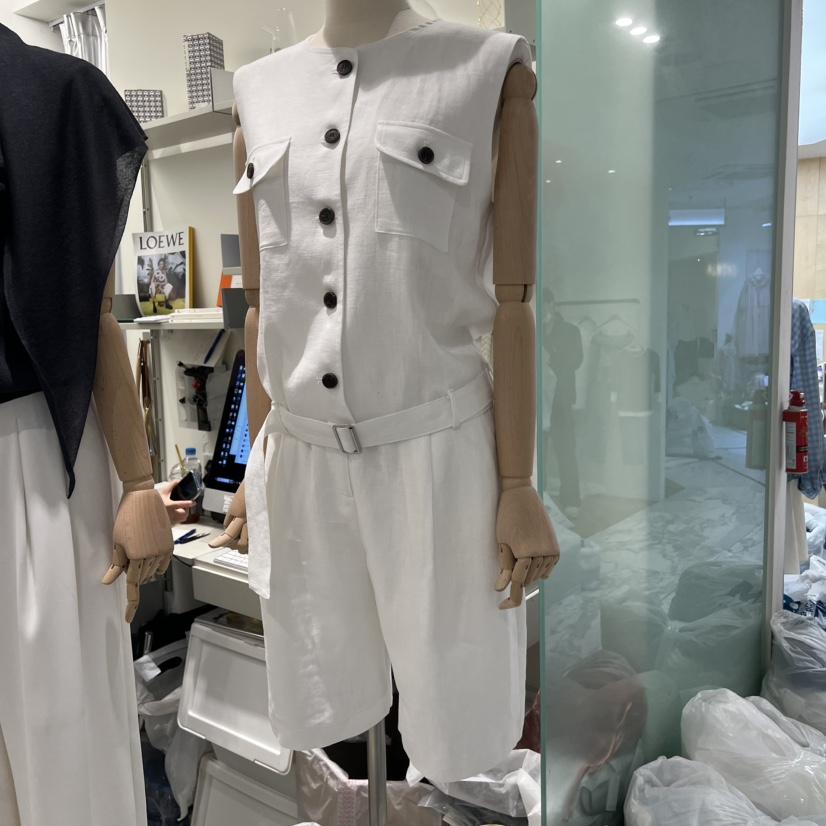 ALMOND韓國東大門直郵女士新款熱賣職業休閑套裝含腰帶套裝ALMOND套裝