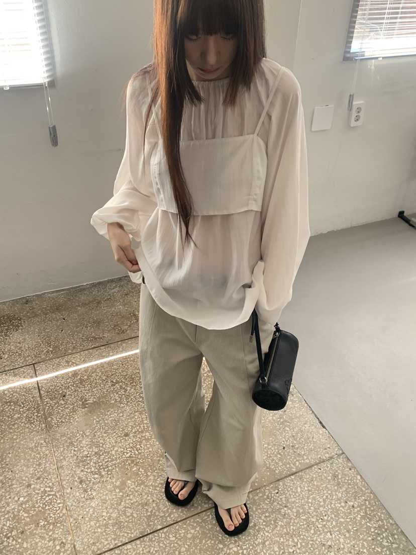 LOGARDEN韓國直郵女士新品熱賣人氣26春夏時尚襯衫蕾絲衫LO GARDEN襯衫/蕾絲衫