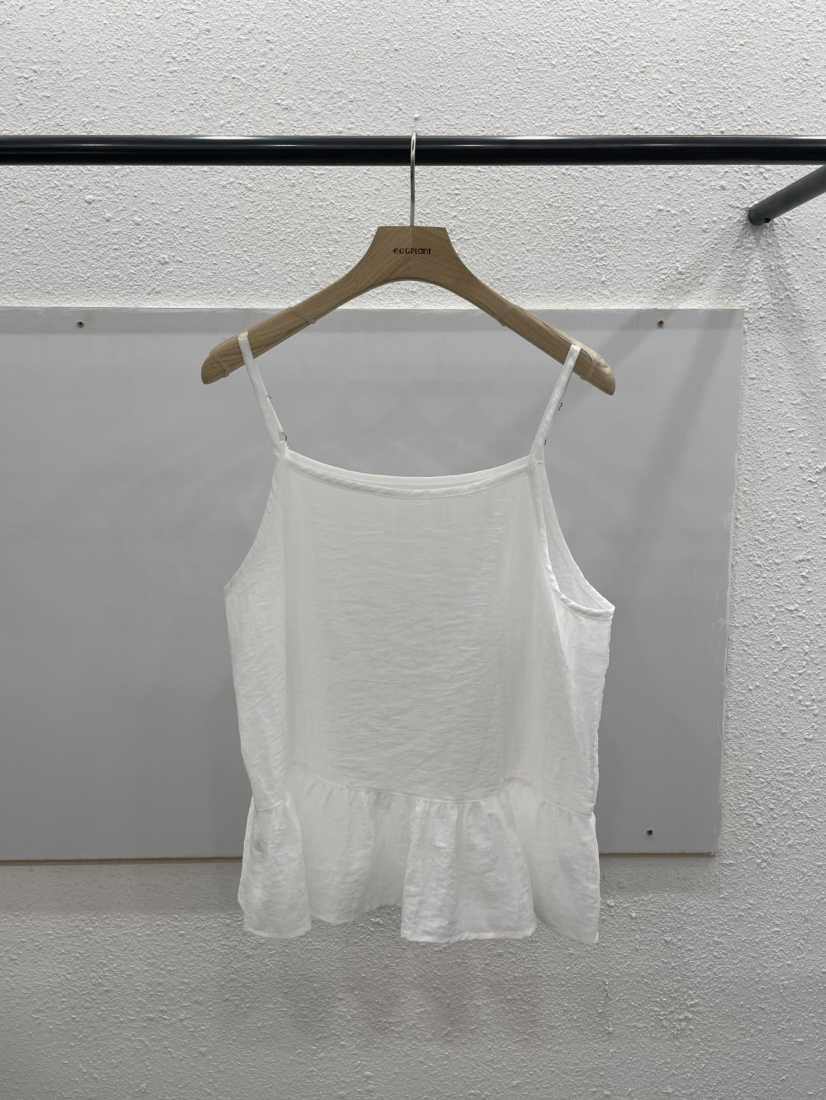 EGGPLANT韓國東大門代購女士新品時尚26春夏吊帶背心荷葉邊EGGPLANT吊帶/背心