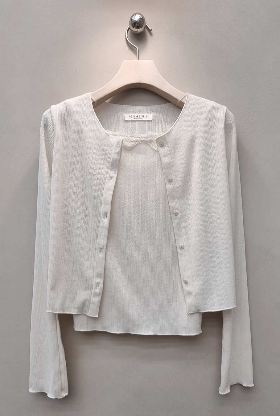 NOTHING韓國代購女士新款休閑推薦26春夏人氣套裝套裝褶皺NOTHING套裝