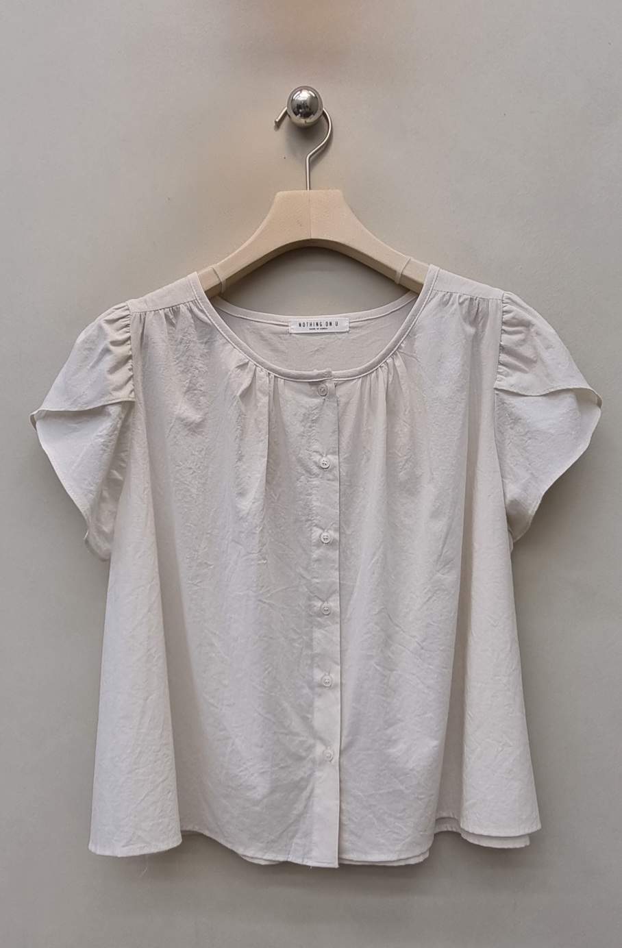 NOTHING韓國東大門代購女士新品人氣職業推薦時尚襯衫蕾絲衫NOTHING襯衫/蕾絲衫