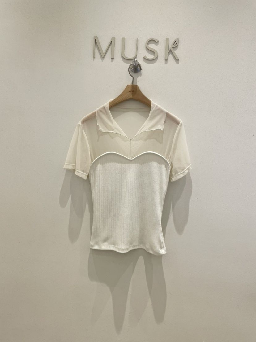 MUSK韓國直郵實拍女士新品人氣26春夏職業熱賣推薦休閑T恤MUSKT恤