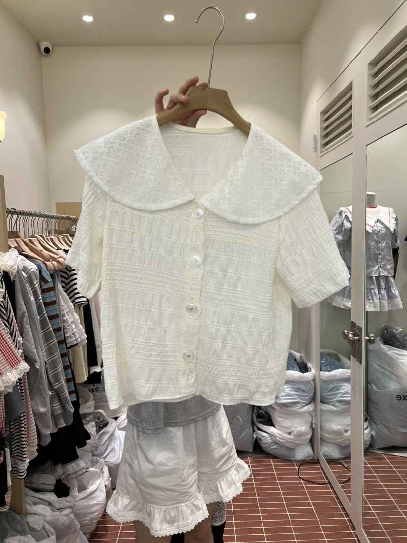 BE&amp;BE韓國直郵女士新品26春夏人氣熱賣休閑襯衫蕾絲衫BE&be襯衫/蕾絲衫