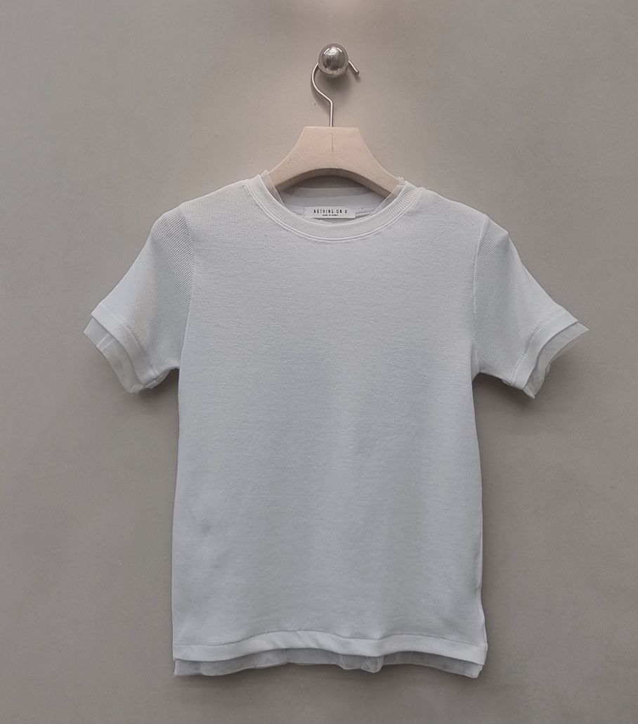 NOTHING韓國東大門直郵女士新品休閑人氣26春夏職業T恤網眼NOTHINGT恤