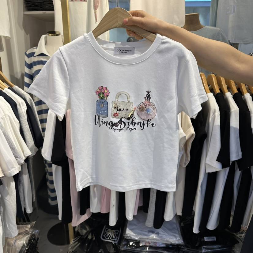 COCO HOLIC韓國直郵女裝新品人氣休閑26春夏熱賣時尚T恤COCO HOLICT恤