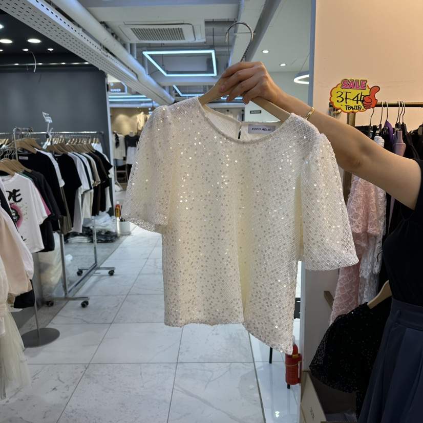 COCO HOLIC韓國東大門代購女裝新款推薦休閑職業襯衫蕾絲衫COCO HOLIC襯衫/蕾絲衫