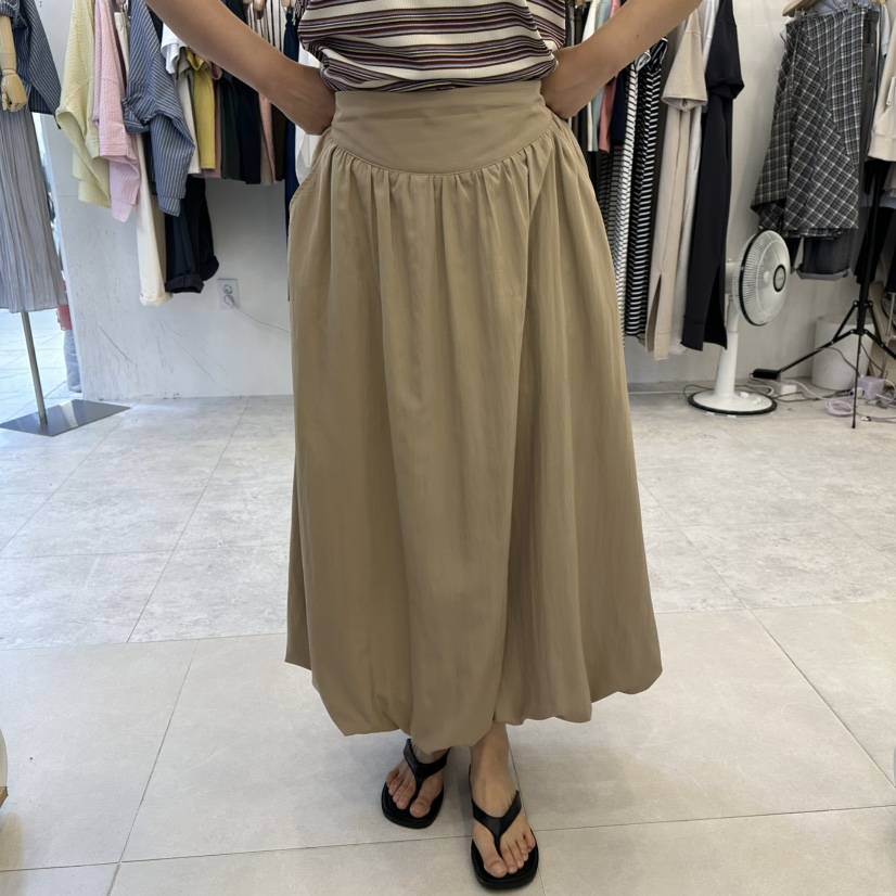 FUNNY POWDER韓國東大門代購女士新款推薦職業休閑26春夏長裙THE FUNNY長裙