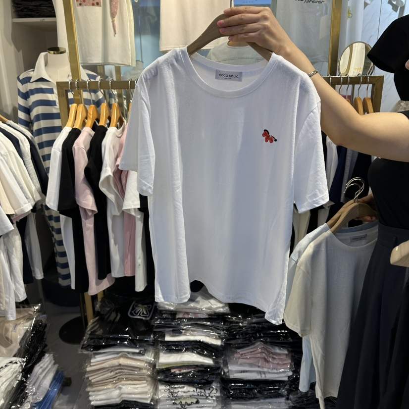 COCO HOLIC韓國直郵實拍女士新款熱賣推薦時尚人氣休閑T恤COCO HOLICT恤