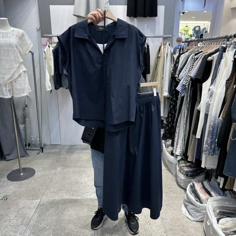 BLOOM韓國直郵實拍女士新款熱賣推薦職業休閑套裝含腰帶套裝BLOOM-Q套裝