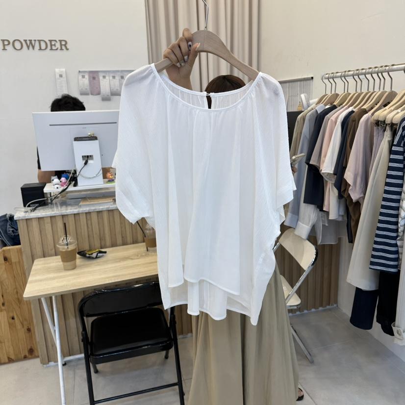 FUNNY POWDER韓國直郵實拍女士新品26春夏熱賣襯衫蕾絲衫THE FUNNY襯衫/蕾絲衫