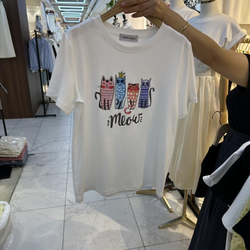 COCO HOLIC韓國東大門代購女裝新款推薦人氣26春夏休閑T恤COCO HOLICT恤