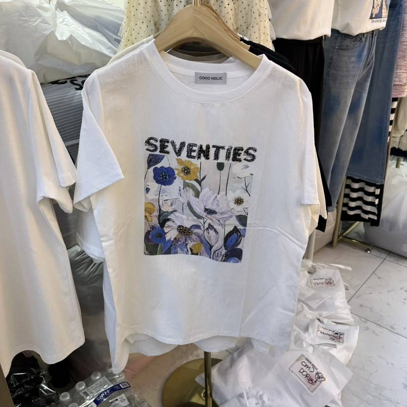 COCO HOLIC韓國東大門直郵女士新品26春夏休閑熱賣人氣T恤COCO HOLICT恤