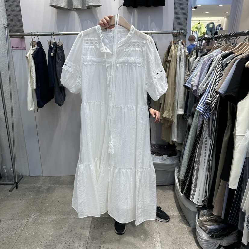 BLOOM韓國東大門代購女裝新品推薦休閑熱賣職業連衣裙含腰繩BLOOM-Q連衣裙