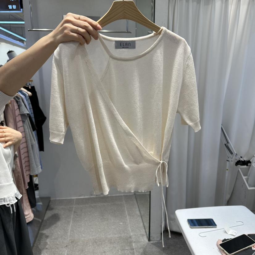 空韓國代購女士新款職業時尚休閑推薦熱賣26春夏人氣T恤ELAnT恤
