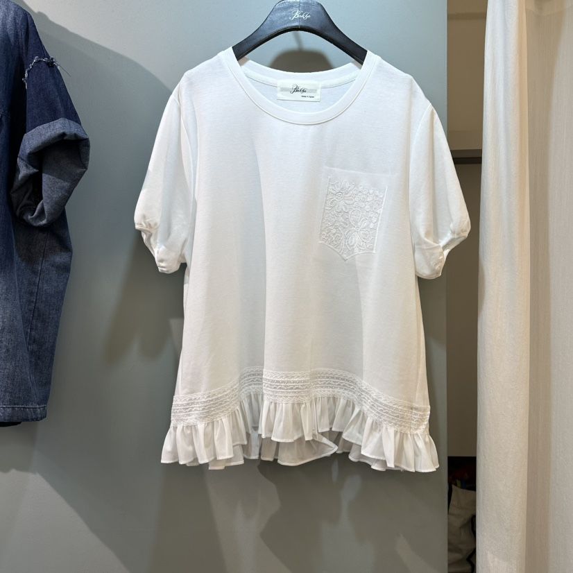 空韓國東大門直郵女裝新品熱賣人氣推薦職業休閑T恤口袋褶裥BAKHAT恤