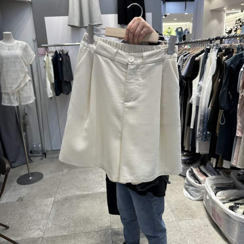 BLOOM韓國直郵實拍女裝新款休閑職業熱賣推薦人氣短褲亞麻布BLOOM-Q短褲