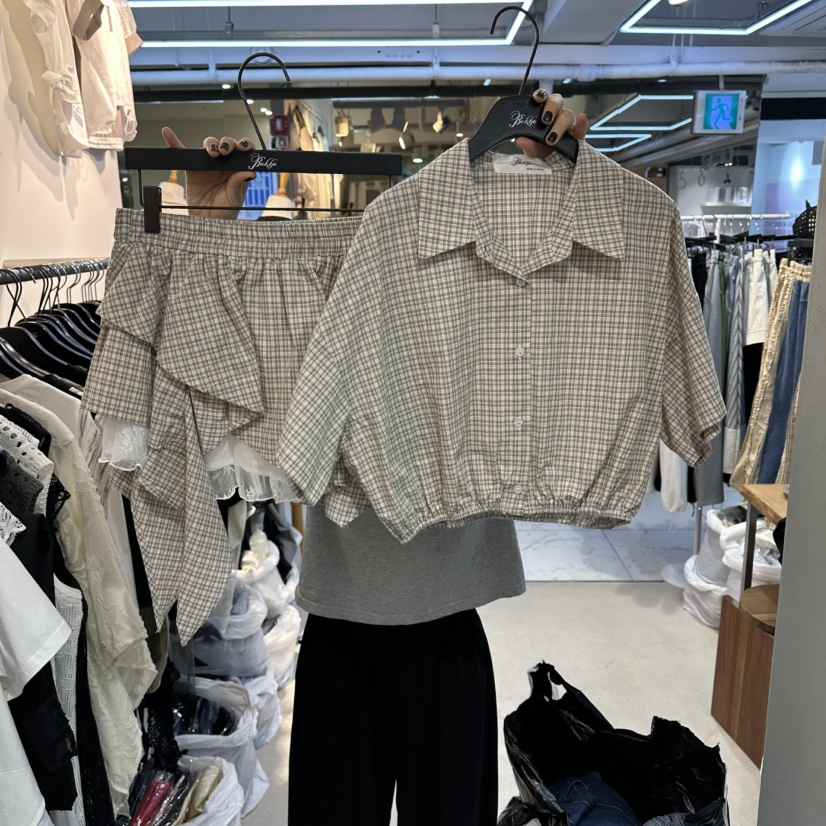 空韓國東大門直郵女士新款職業推薦26春夏人氣時尚套裝套裝BAKHA套裝