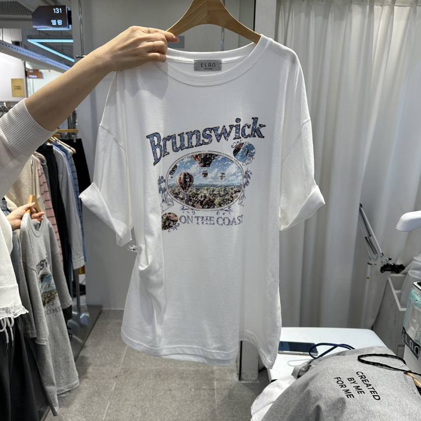 空韓國東大門代購女士新款熱賣休閑職業推薦人氣時尚26春夏T恤ELAnT恤