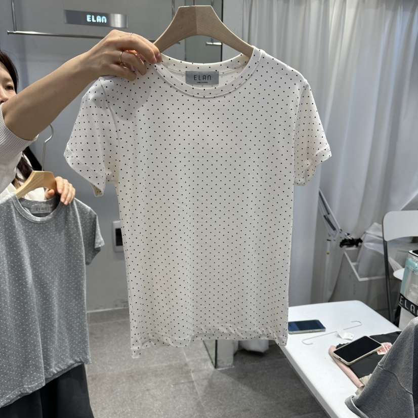 空韓國東大門代購女裝新品推薦時尚人氣熱賣26春夏職業T恤ELAnT恤