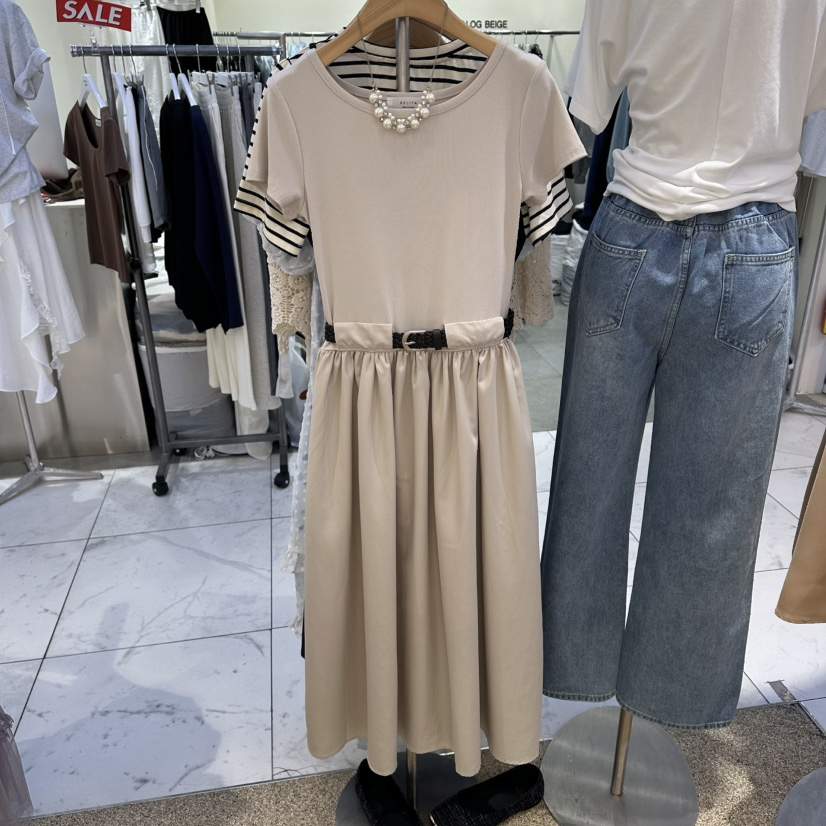 BELITA韓國直郵女裝新款推薦時尚職業熱賣26春夏連衣裙含腰帶BELITA連衣裙