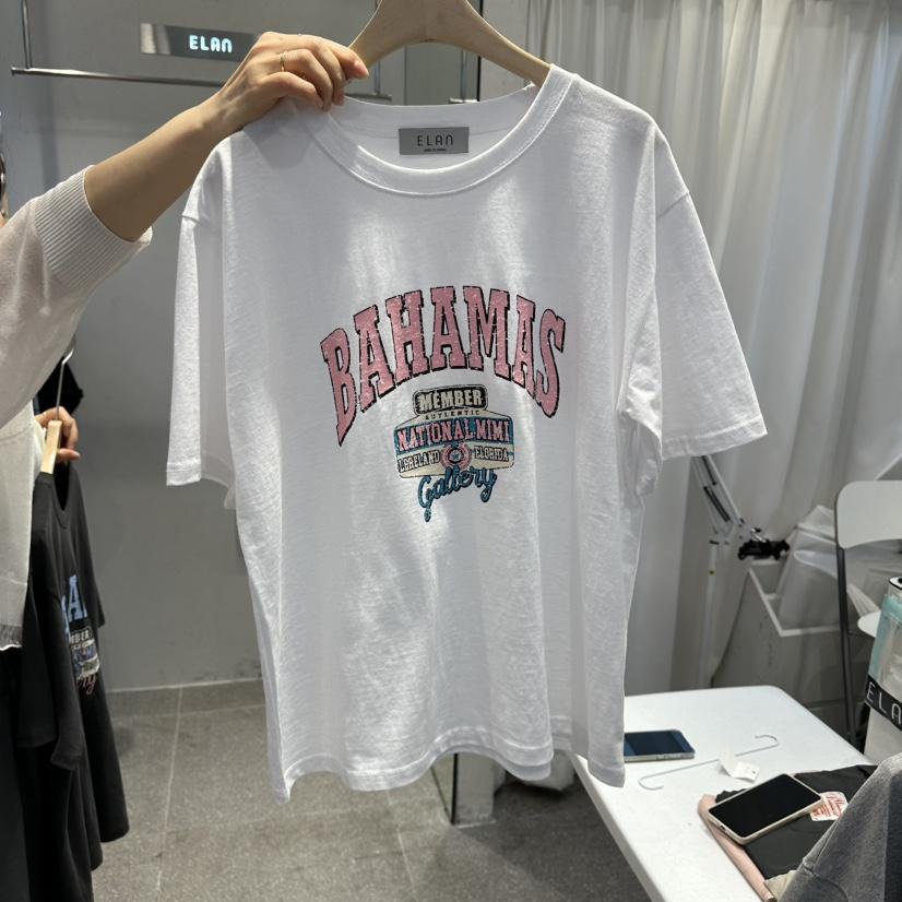 空韓國東大門直郵女士新款職業時尚26春夏熱賣人氣休閑T恤ELAnT恤