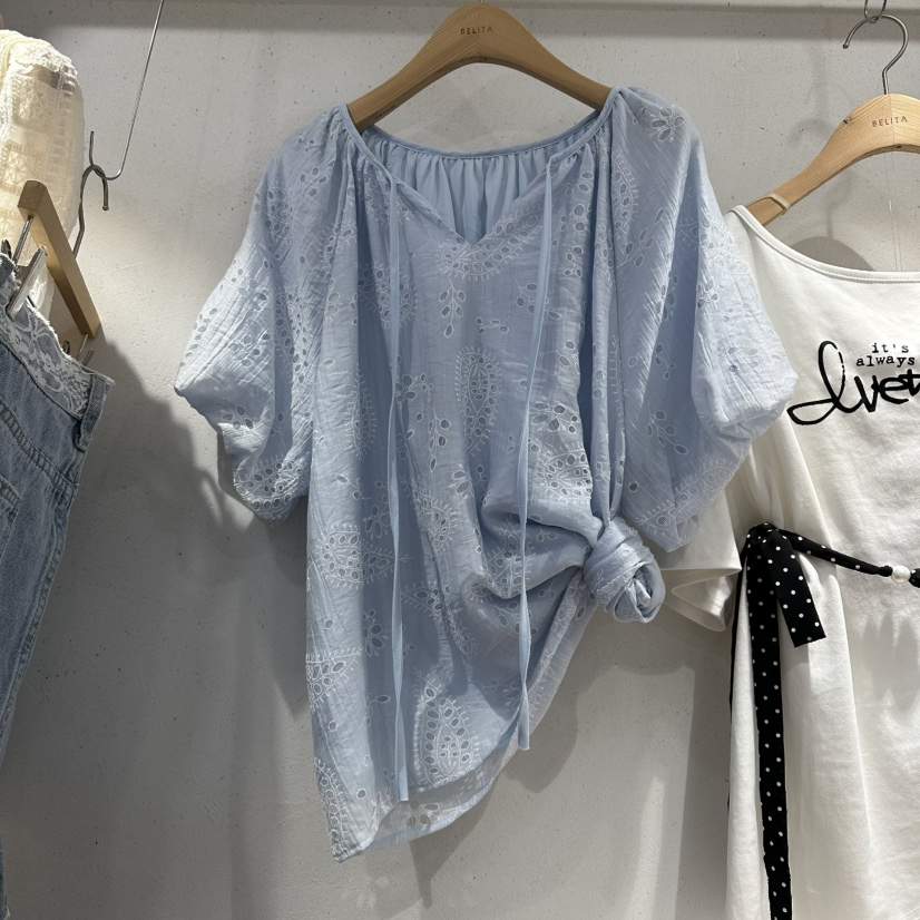 BELITA韓國直郵女裝新品人氣推薦職業26春夏休閑襯衫蕾絲衫BELITA襯衫/蕾絲衫