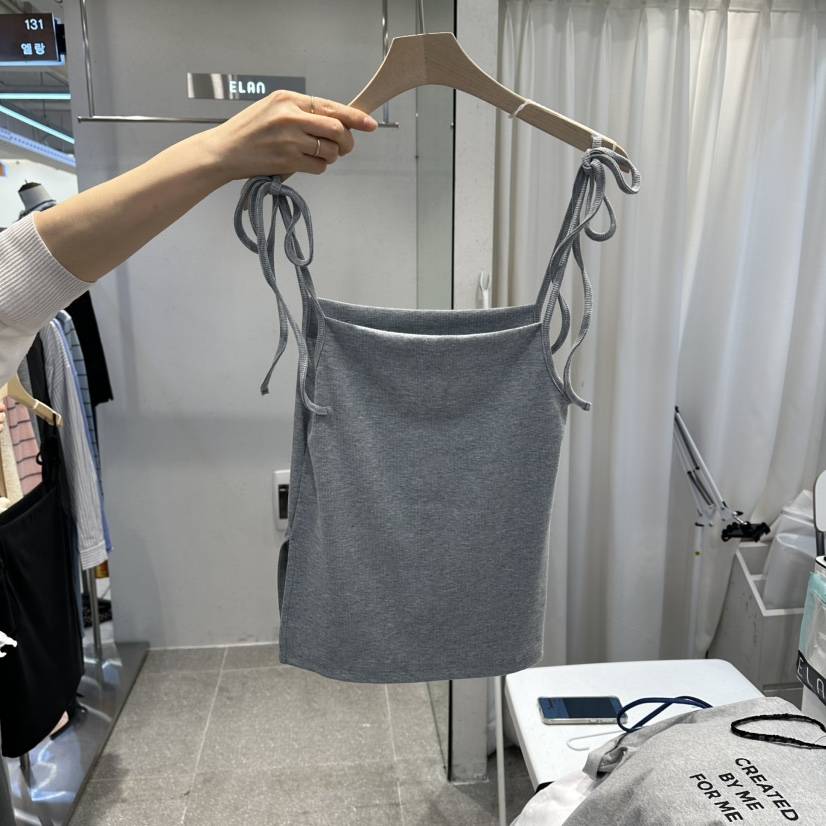 空韓國東大門直郵女士新品休閑熱賣時尚人氣吊帶背心羅紋ELAn吊帶/背心