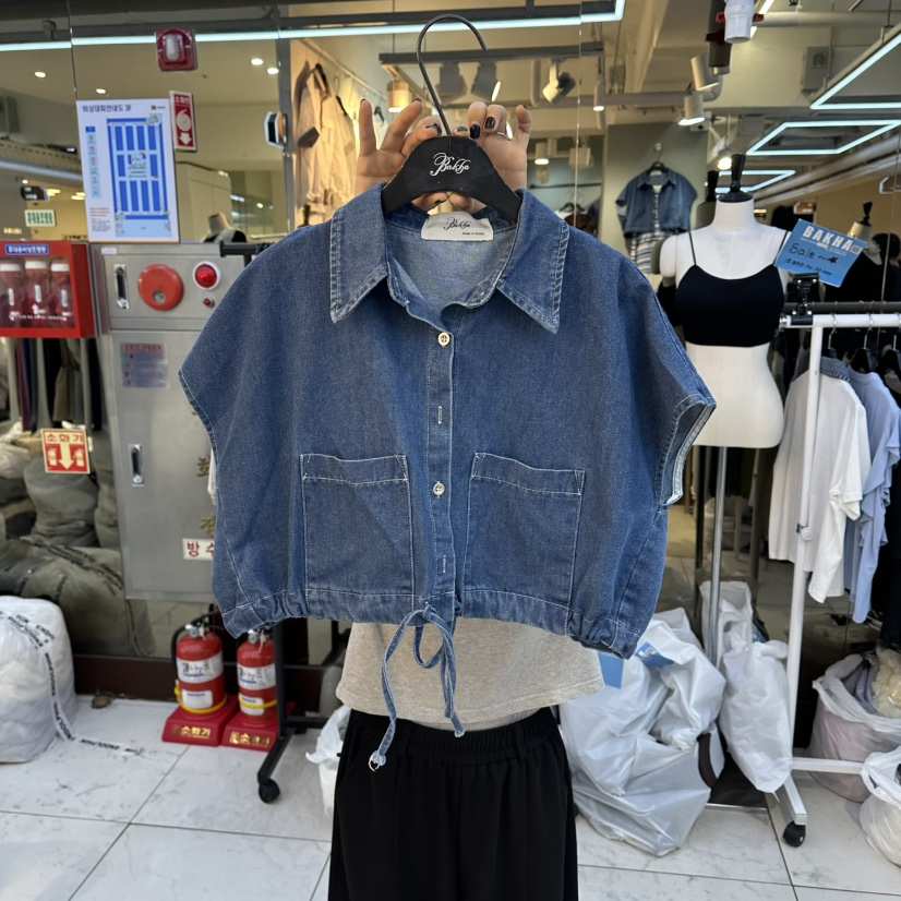 空韓國直郵實拍女裝新款推薦職業26春夏休閑人氣襯衫蕾絲衫BAKHA襯衫/蕾絲衫