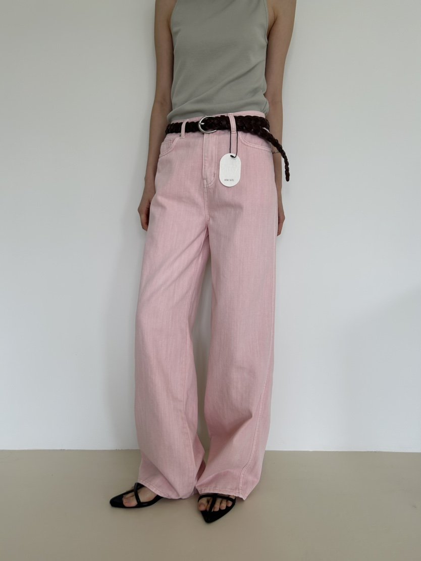 ME MO韓國代購女裝新款職業推薦休閑26春夏牛仔褲不含腰帶ME MO牛仔褲