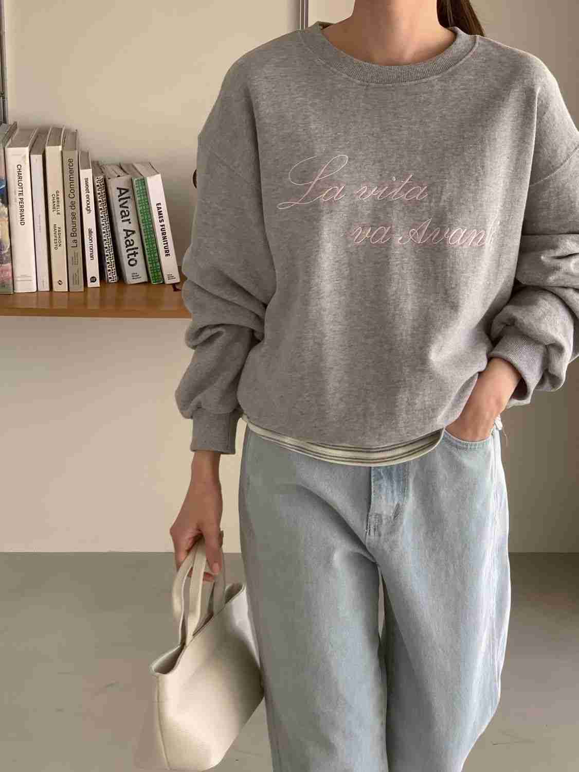 SUNDAY/FF韓國東大門代購女士新款職業休閑熱賣衛衣刺繡SUNDAY/FF衛衣