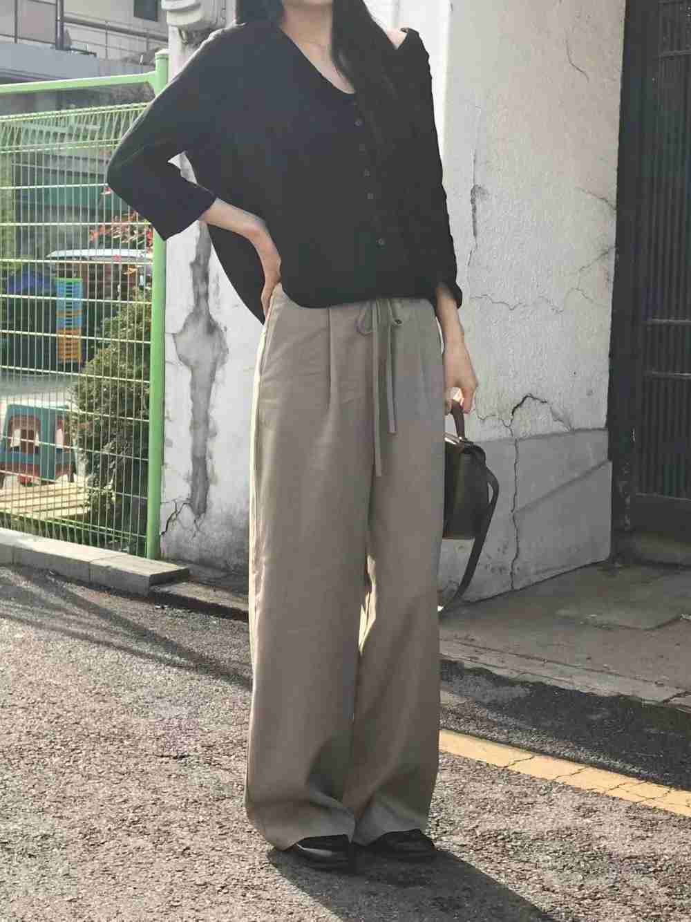 HOPPER/LAY OVER韓國直郵女士新款時尚推薦休閑職業休閑褲HOPPER/LAY OVER休閑褲