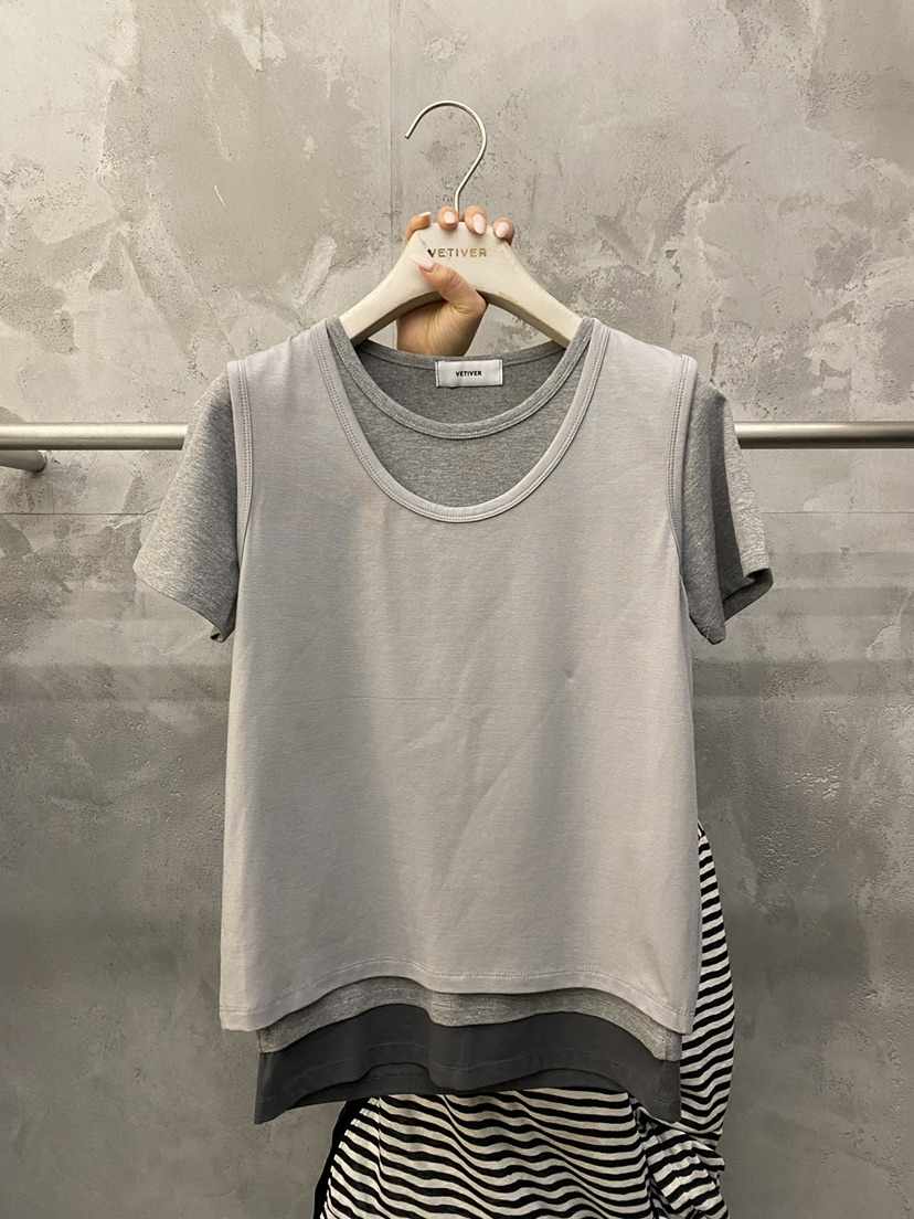 THE VETIVER-A韓國直郵女士新款真品職業熱賣推薦休閑T恤VETIVERT恤