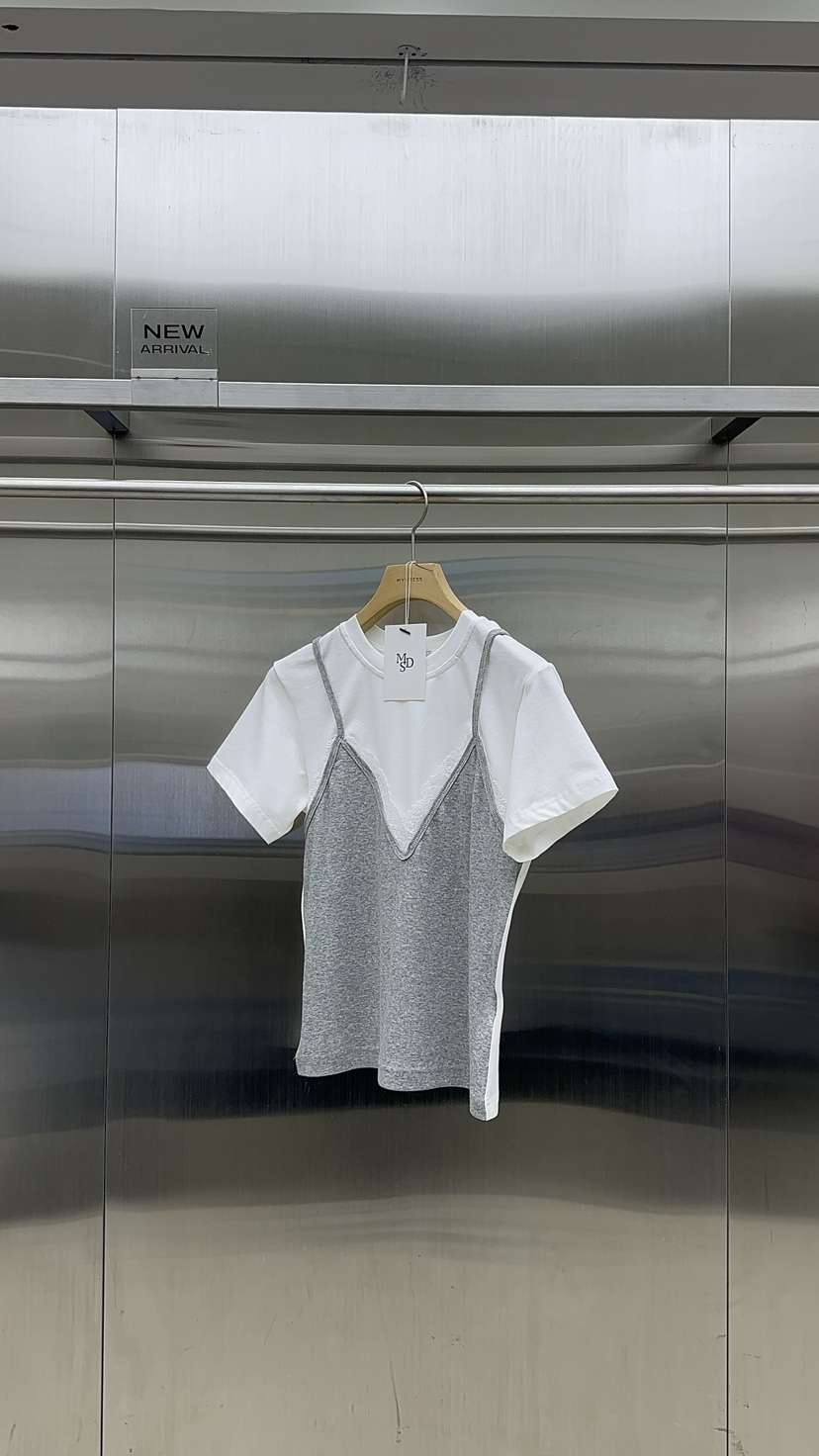 MYDRESS東大門直郵女裝新款時尚26春夏熱賣人氣T恤假兩件MYDRESST恤