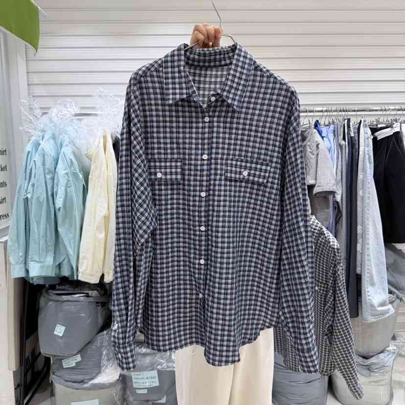 BRICKLANE東大門代購女裝新款休閑熱賣26春夏職業襯衫蕾絲衫BRICKLANE襯衫/蕾絲衫