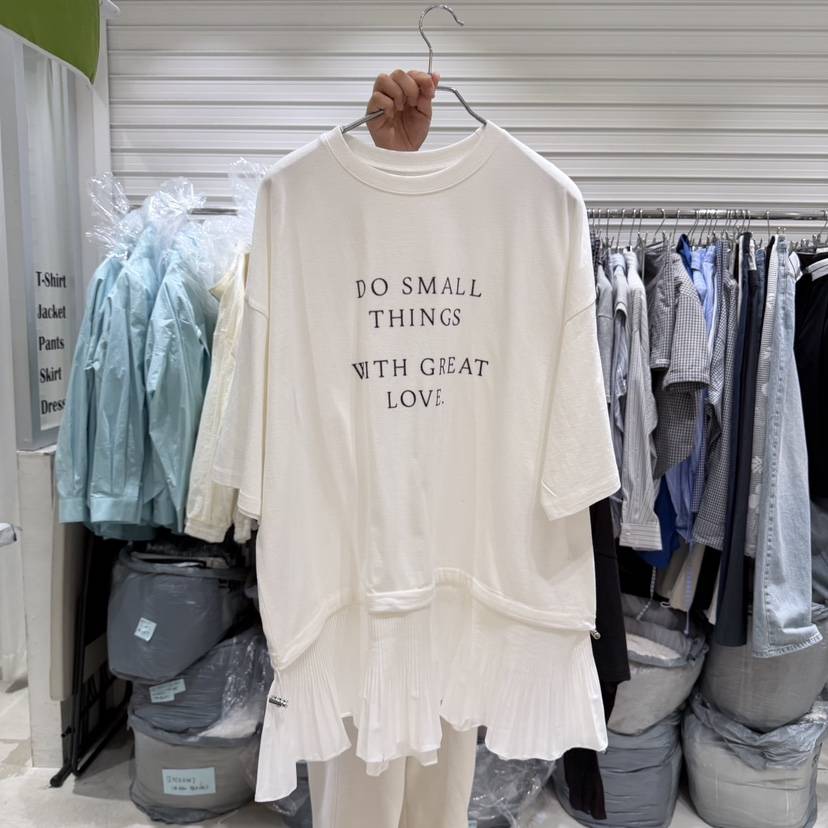 BRICKLANE韓國代購女裝新款職業真品熱賣人氣T恤棉質褶皺BRICKLANET恤